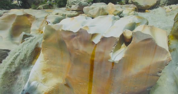 Surya Kund Water Fall Gangotri Temple in Himalaya India