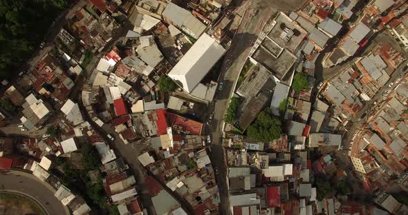 Cenital View of Petare Venezuela at Sunset