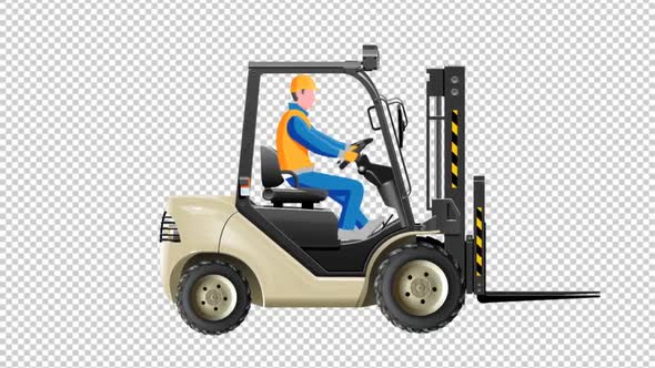 Forklift Truck 4k