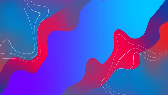 Abstract colorful trendy wavy background.