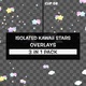 Isolated Kawaii Stars Overlays Pack - VideoHive Item for Sale