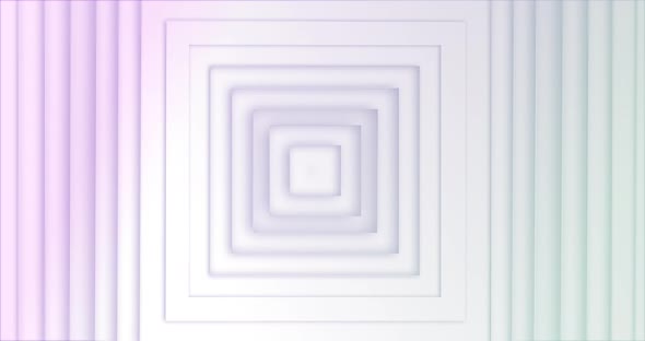 3D squares moving against white background alt