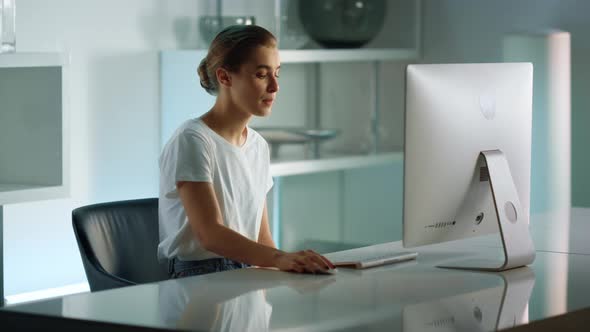 Stressed Worker Finish Online Interview