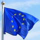 Flag of European Union Waving on the  Blue Sky - VideoHive Item for Sale
