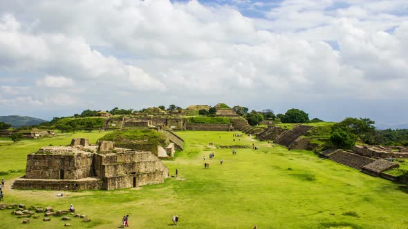 Monte Alban, Oaxaca, Ancient Zapotecs Pyramids