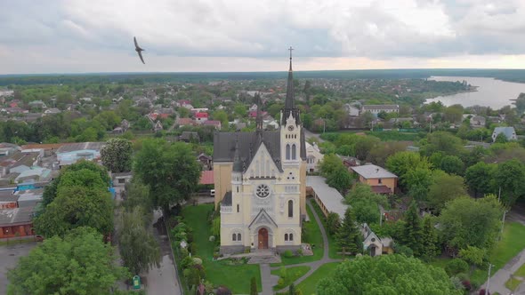 Birds Over The Church