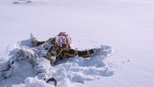 Child Lay in the Snow