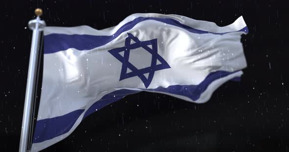 Israel Flag Waving