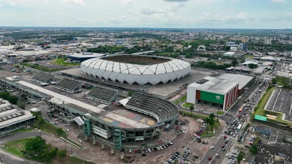 Arena Amazonia at  downtown Manaus Brazil. Manaus Amazonas.