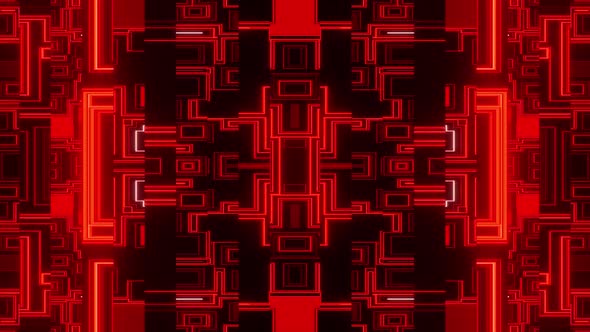 Red Hell Abstract Lines Background Vj Loop HD