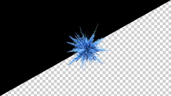 Blue Dusty Powder Explosion 1080p alt