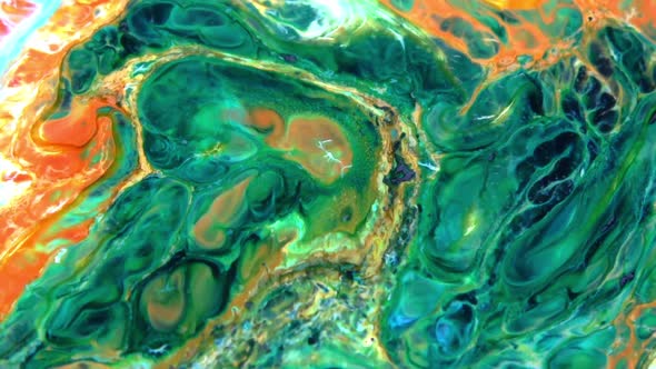 Liquid Colorful Paint Pattens Mix In Slow Motion 45