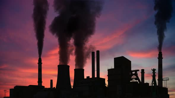 Smoking Factory Chimneys