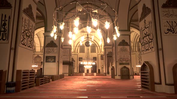 Interior of World's Most Beautiful Giant Historic Great Mosque