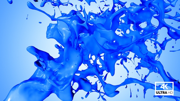 Blue Paint Jet Stream Splash V1