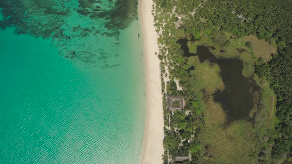 Seascape with Beach and Sea. Philippines, Luzon.