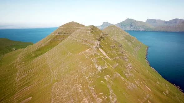 Aerial View of a Slaettaratindur Mountain