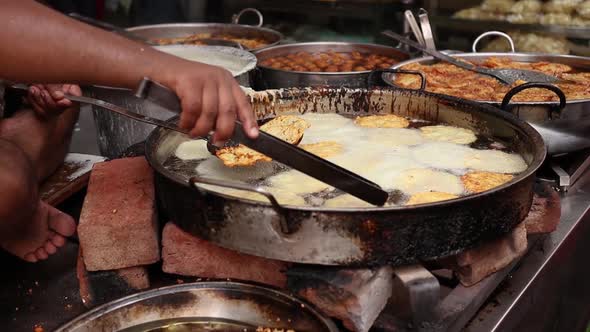 Indian Street Food Fried Jhangri or Jalebi