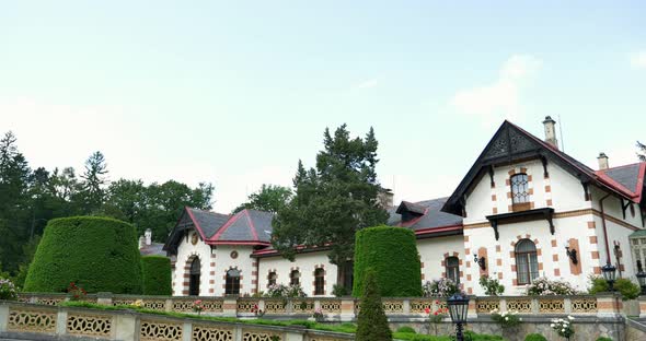 Hermesvilla Palace in Lainzer Tiergarten. Old Architecture Near Vienna, Austria