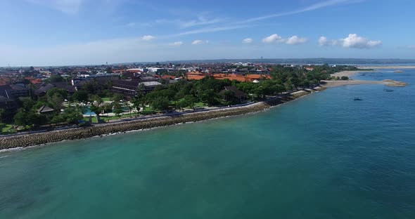 Aerial Bali Hotel Ocean View