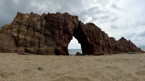 Timelapse beach. Tropical scenery. Summer travel destinations.