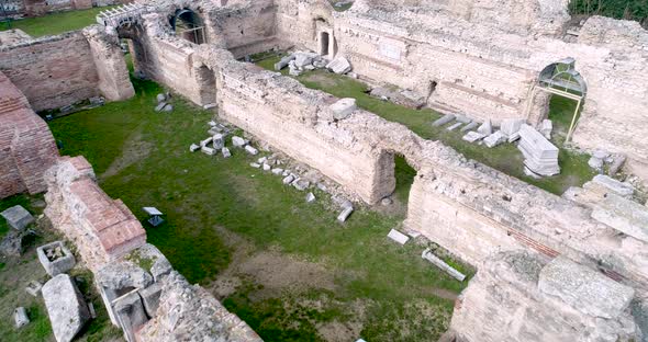 The Old Roman Baths of Odessos, Varna. Varna is the sea capital of Bulgaria.