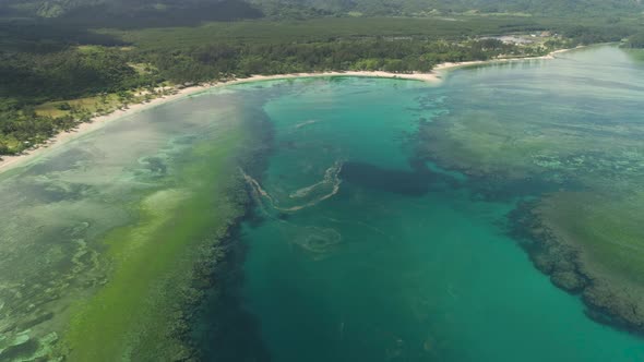 Seascape with Beach and Sea. Philippines, Luzon