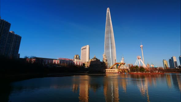 Time lapse of Seoul city in South Korea