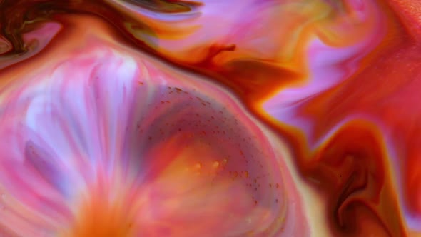 Abstract Colorful Sacral Liquid Waves Texture 416