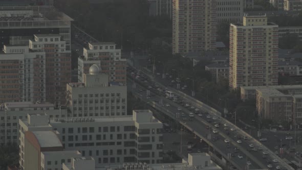 View of the City From a Height. Landscape. Beijing. China. Asia