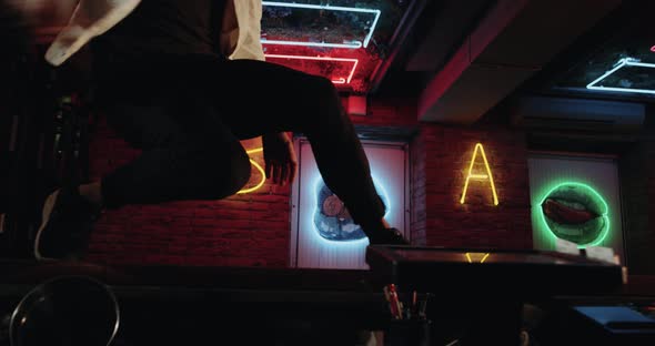 Amazing Choreography with a Men Dancing on the Bar