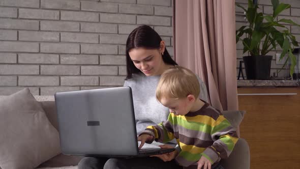 A Multitasking Mom Working Remote is Stressed Out