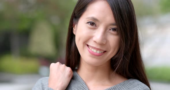 Young woman smiling