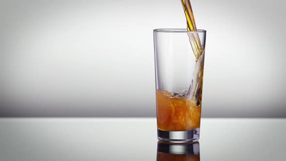 Beer Pouring Into A Glass Slow Motion