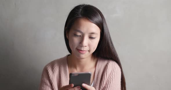 Asian woman use of smart phone