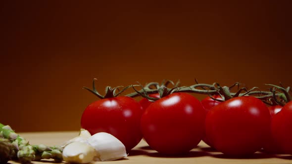 Red Tomatoes And Fresh Vegetables On Table 59