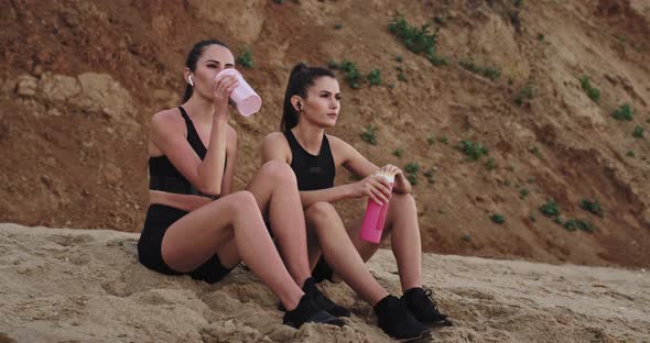 Sporty Ladies Enjoying the Time After the Workout