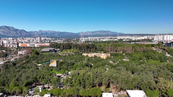 Central Beach Aerial View Turkey Antalya 4 K