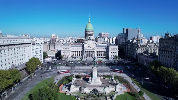 Buenos Aires Argentina. Downtown landscape of tourism landmark city.