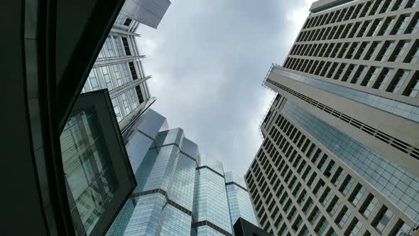 Beautiful building architecture around Bangkok city in Thailand