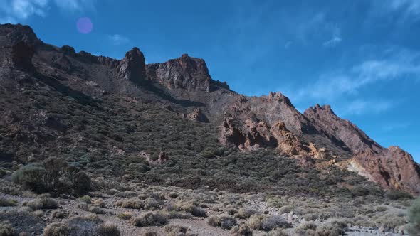 Very Beautiful Views in the Teide National Park on the Island of Tenerife