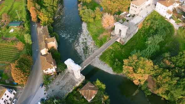 Chains Bridge, Bagni di Lucca, Tuscany.