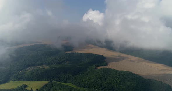 Landscape Of Ukraine Cherkasy Aerial View