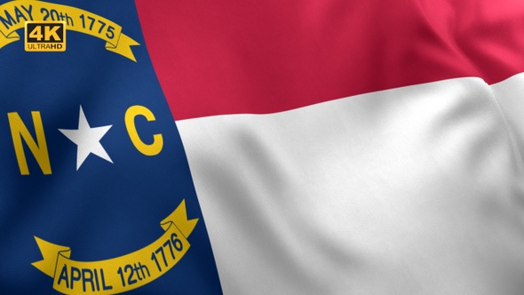 North Carolina State Flag - 4K