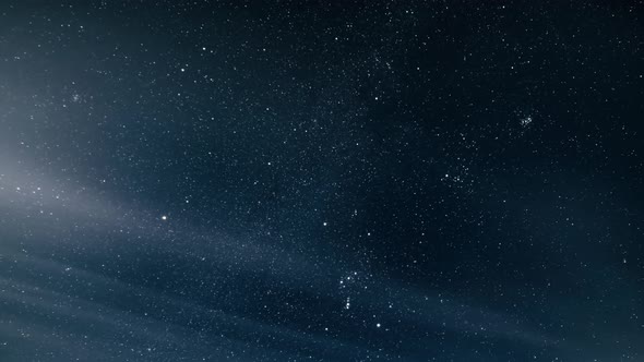 Dark Sky in Starry Night with Twinkle Stars and Milky Way Astronomy