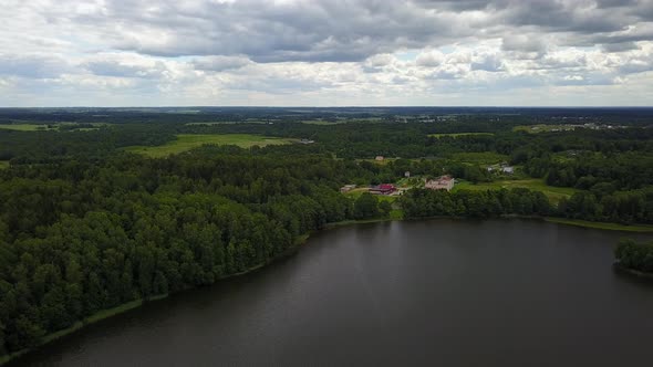 Beautiful Landscape Of The Lake Ostrovskoe