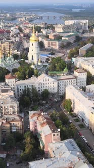 Kyiv Ukraine Aerial View of the City