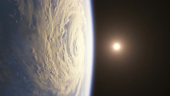 Realistic Sunrise Over The Earth alt