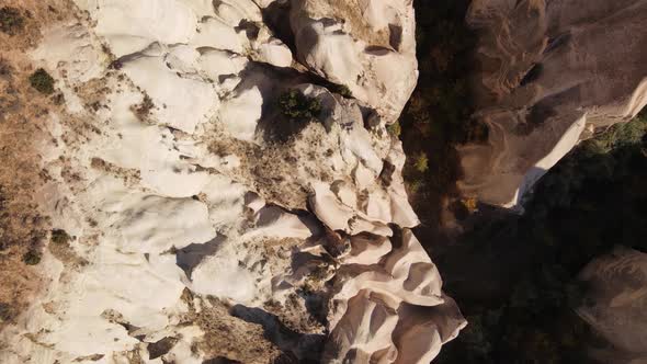 Cappadocia Landscape Aerial View. Turkey. Goreme National Park