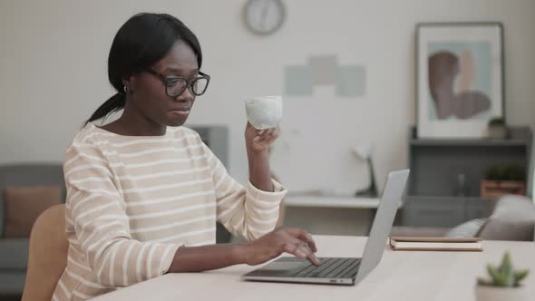 Female Freelancer Working from Home